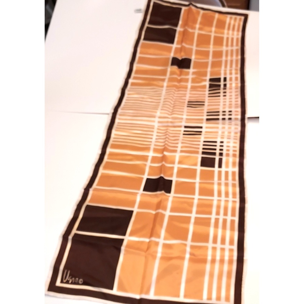 Scarf Vera Two Tone Brown Rectangle